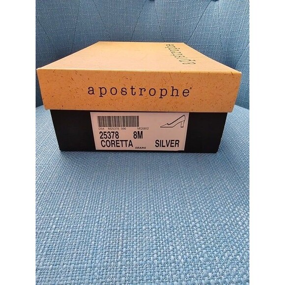 APOSTROPHE SILVER SPARKLE CORETTA FORMAL PUMPS - Picture 8 of 8